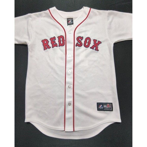 Boston Red Sox #15 Dustin Pedroia Jersey, Youth Size Large, 38" chest, 27" long - Picture 2 of 6